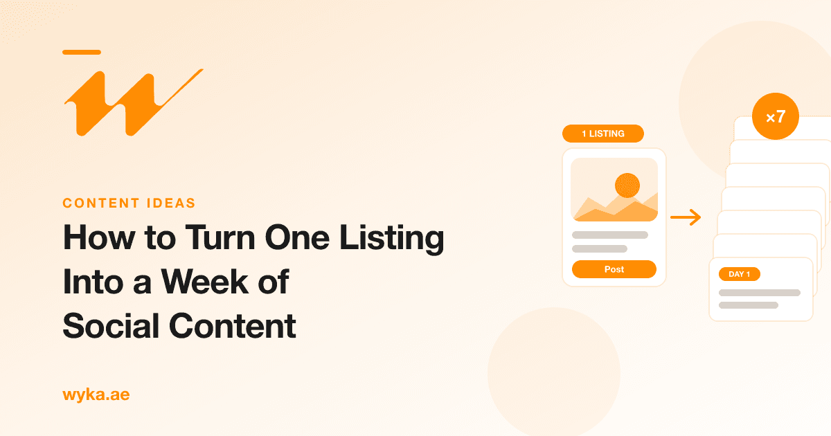 How to Turn One Listing Into a Week of Social Content