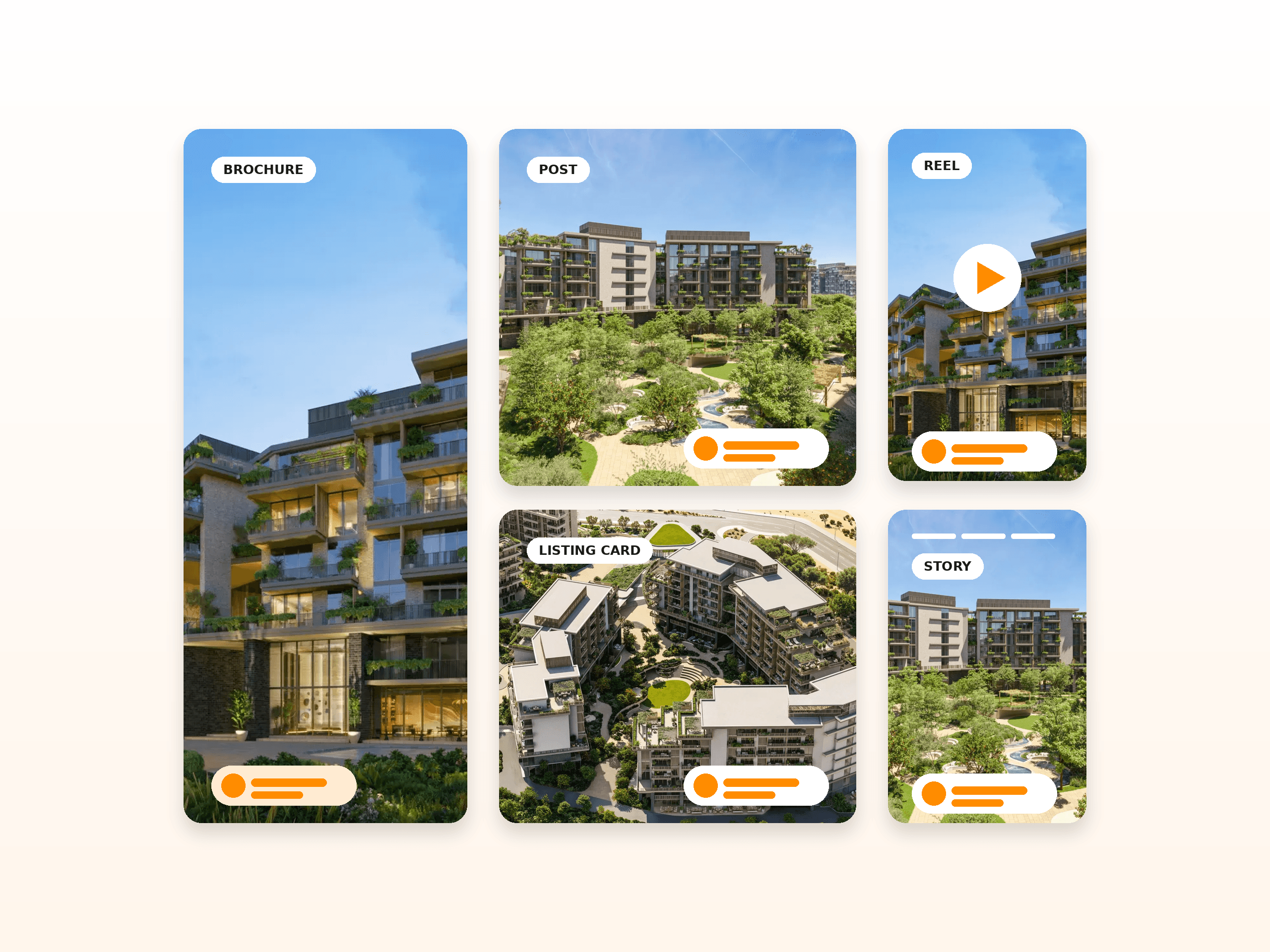 A set of branded Wyka designs sharing the same agent logo, colours and contact details.